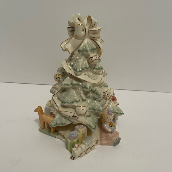 Lenox Porcelain Holiday Traditions Christmas Tree 8”H ....